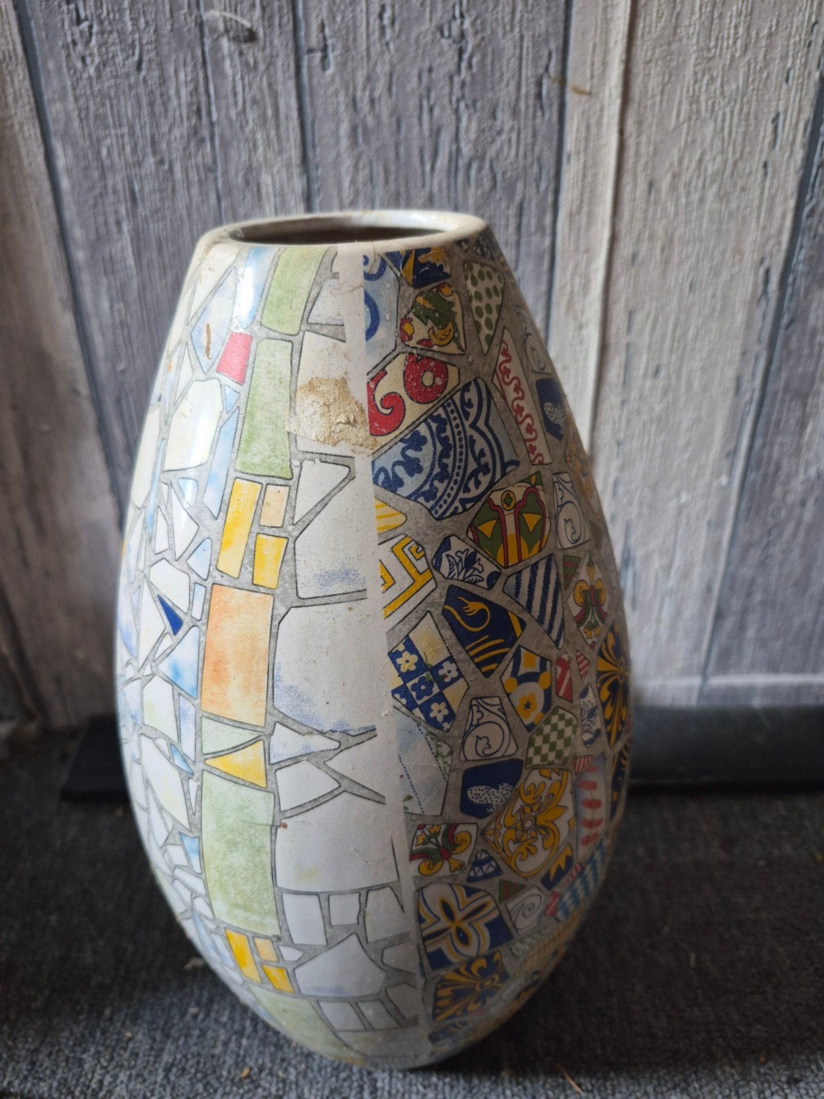 Unieke mozaïek vazen - Set van 2, Antiek en Kunst, Antiek | Vazen, Ophalen