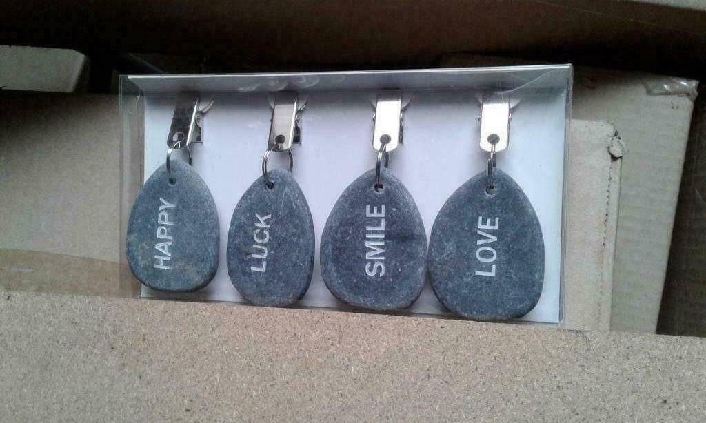Leuke set Tafelkleedhangers, grijs, leisteen, Ophalen of Verzenden, Nieuw, Grijs, Steen/keramiek