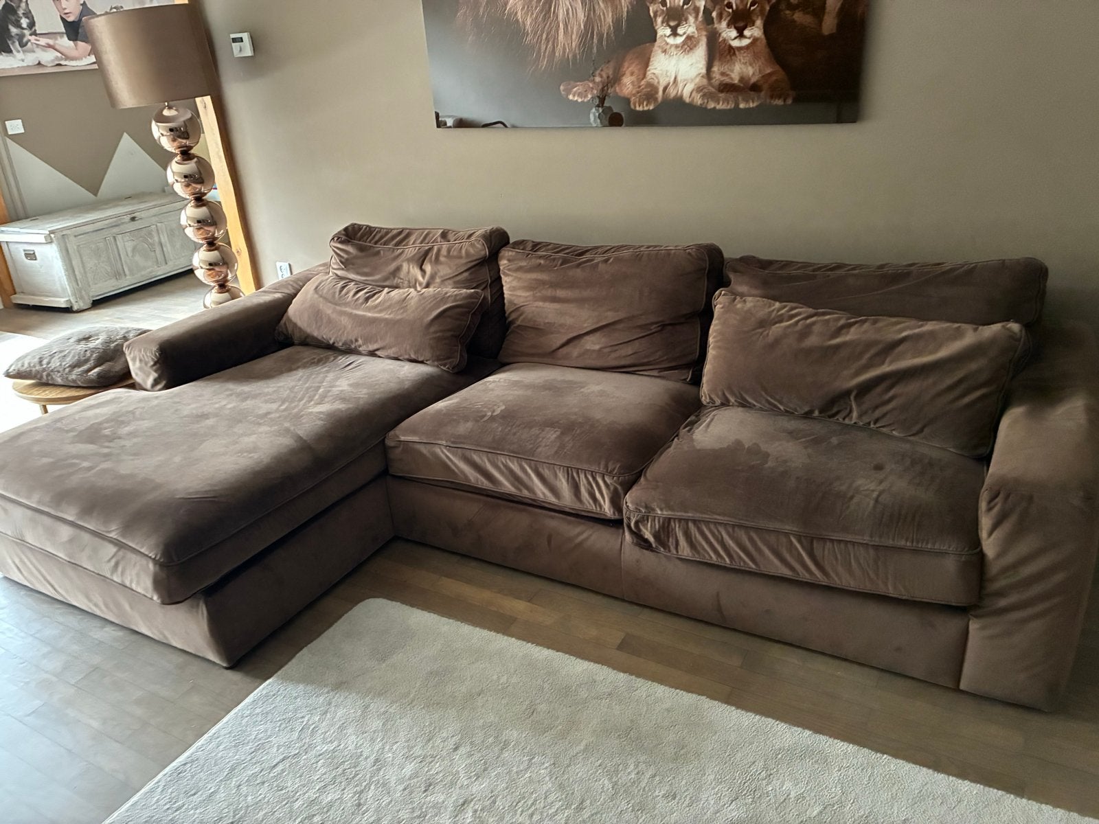 Gratis op te halen: Comfortabele hoekbank, Huis en Inrichting, Banken | Bankstellen, Ophalen, Gebruikt, Hoekbank, Stof