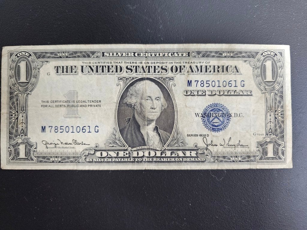 1 Dollar 1935 USA Amerika € 7,95 mooi biljet, Ophalen of Verzenden, Noord-Amerika, Los biljet