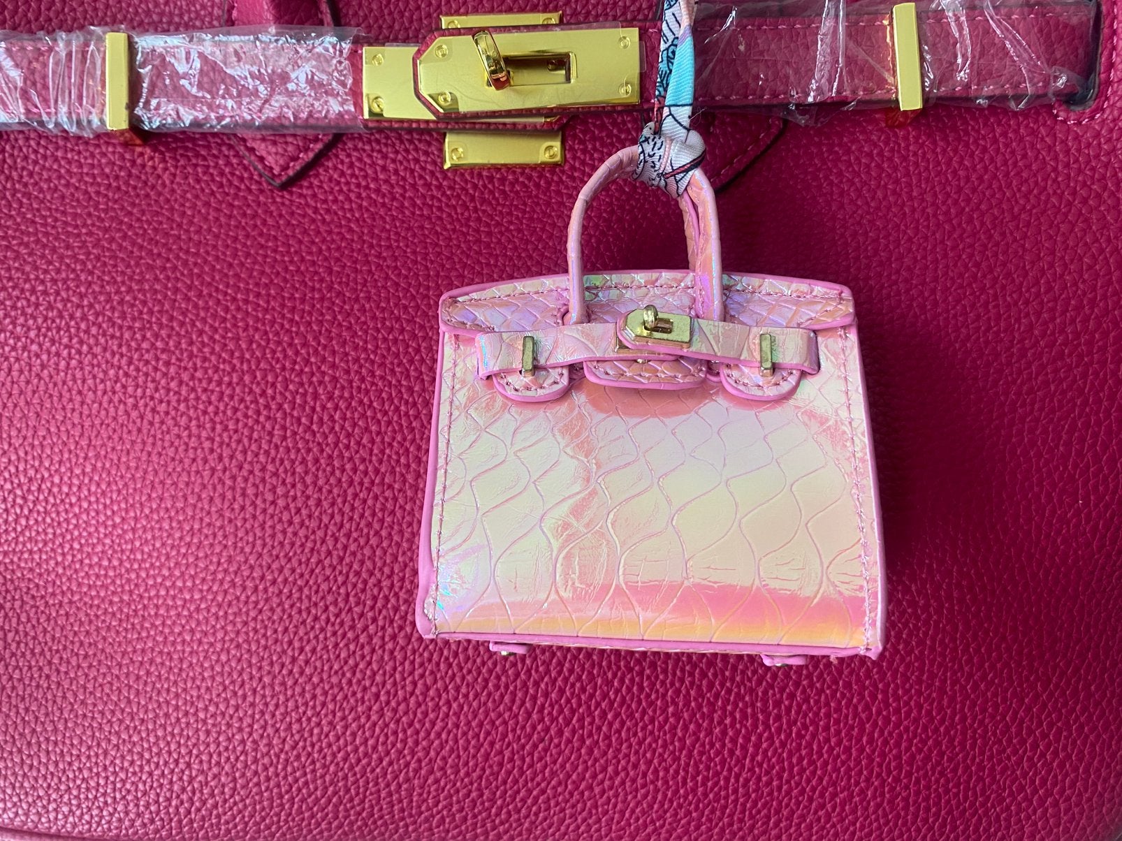 Roze Birkin style minibag - nieuw, Ophalen of Verzenden, Nieuw, Roze, Overige typen