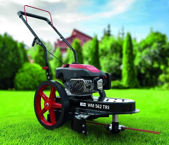Benzine ruw-terrein hooggrasmaaier 4 takt power motor 4,1 Pk, Ophalen of Verzenden, Nieuw, 50 cm of meer