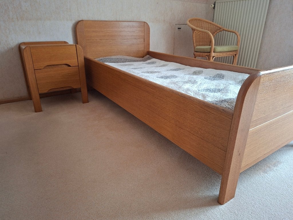 Slaapkamer licht eiken, Ophalen, Gebruikt, Tweepersoons, Tijdloos