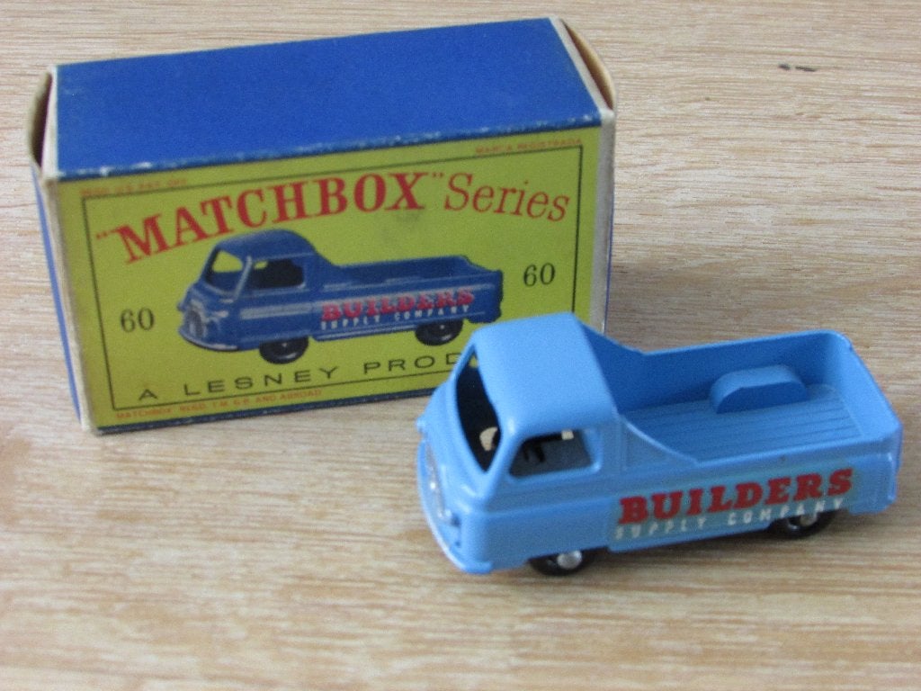 Matchbox Lesney  Morris J-2 Pickup no 60 met doosje, Overige merken, 1:50 of kleiner, Auto, Ophalen of Verzenden