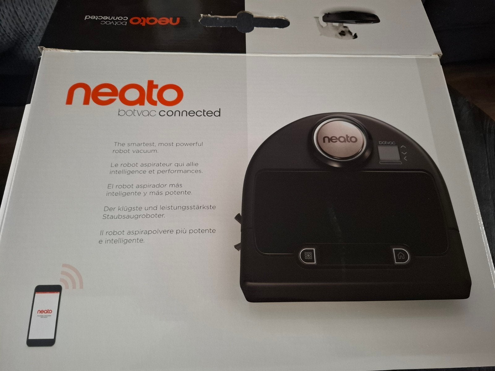 Neato Botvac Connected Robotstofzuiger - Slim & Krachtig, Witgoed en Apparatuur, Ophalen of Verzenden, Zo goed als nieuw, Bedienbaar via app