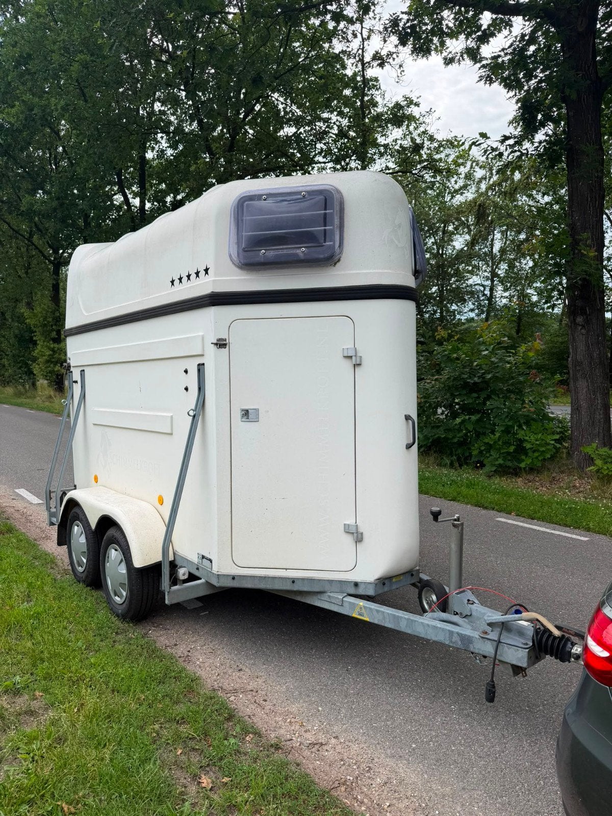 HEJA  1,5 paards, Dieren en Toebehoren, Paarden en Pony's | Trailers en Aanhangwagens, Ophalen, Gebruikt, Polyester, 1½-paards trailer