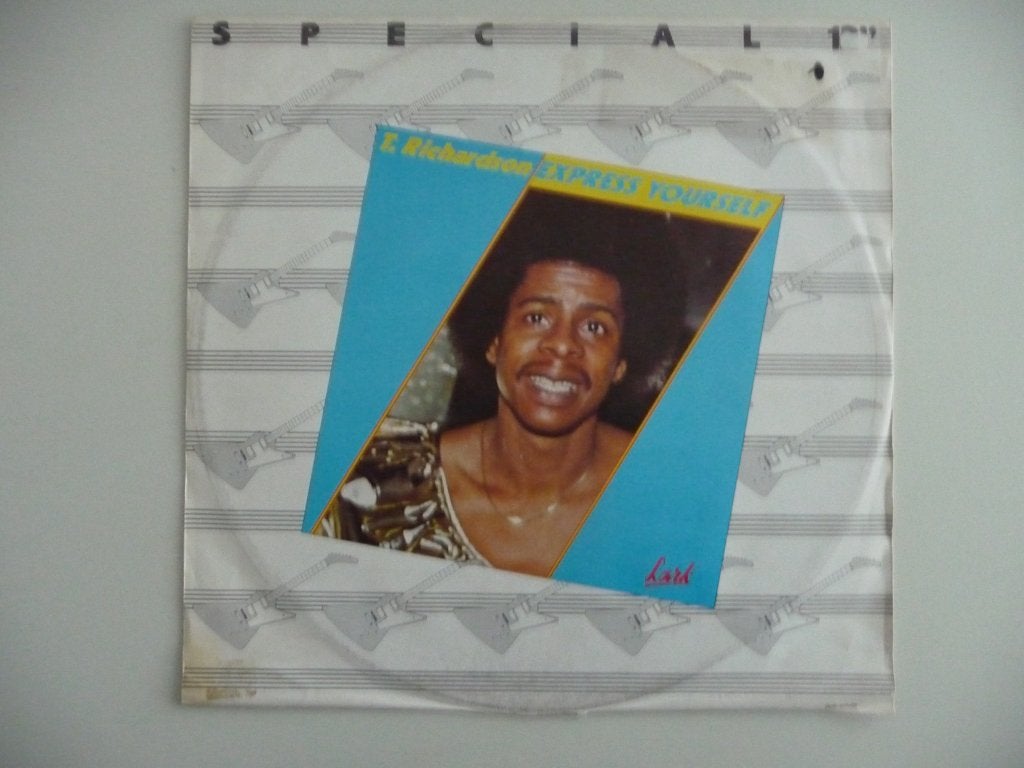 maxi single T.RICHARDSON - EXPRESS YOURSELF - Lark Rec. 1982, Gebruikt, Ophalen of Verzenden, 12 inch, R&B en Soul