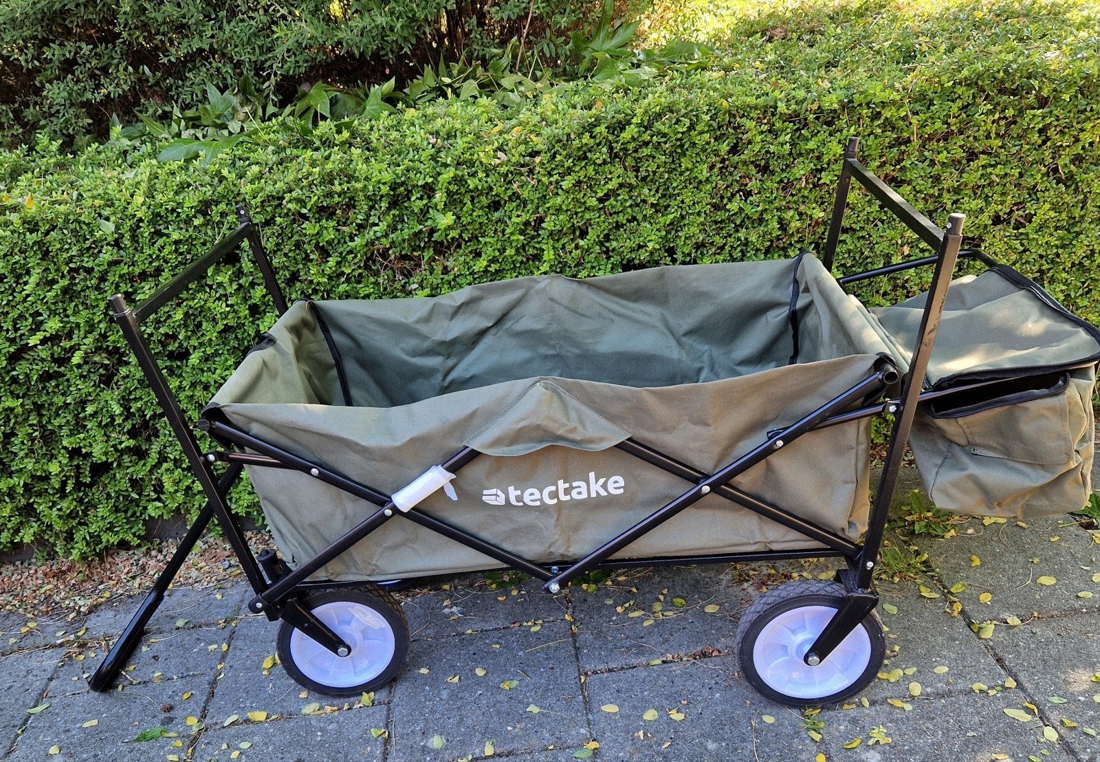 Tectake opvouwbare bolderkar - Groen, Caravans en Kamperen, Bolderkarren, Gebruikt, Opvouwbaar, Ophalen