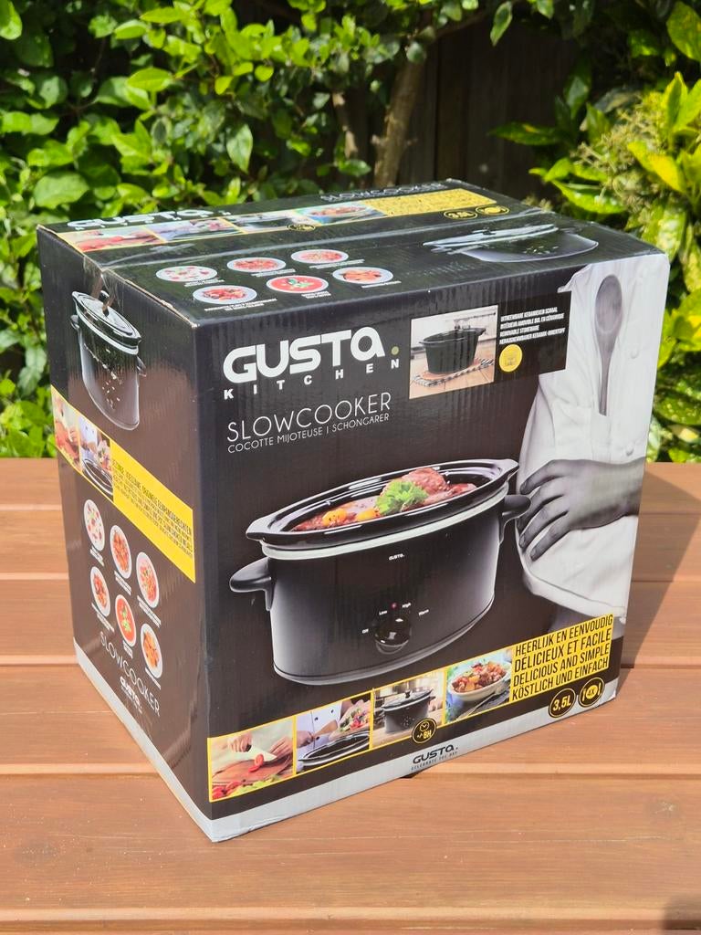 Gusta Kitchen Slowcooker 3.5L - Nieuw in doos, Witgoed en Apparatuur, Slowcookers, Ophalen, Nieuw