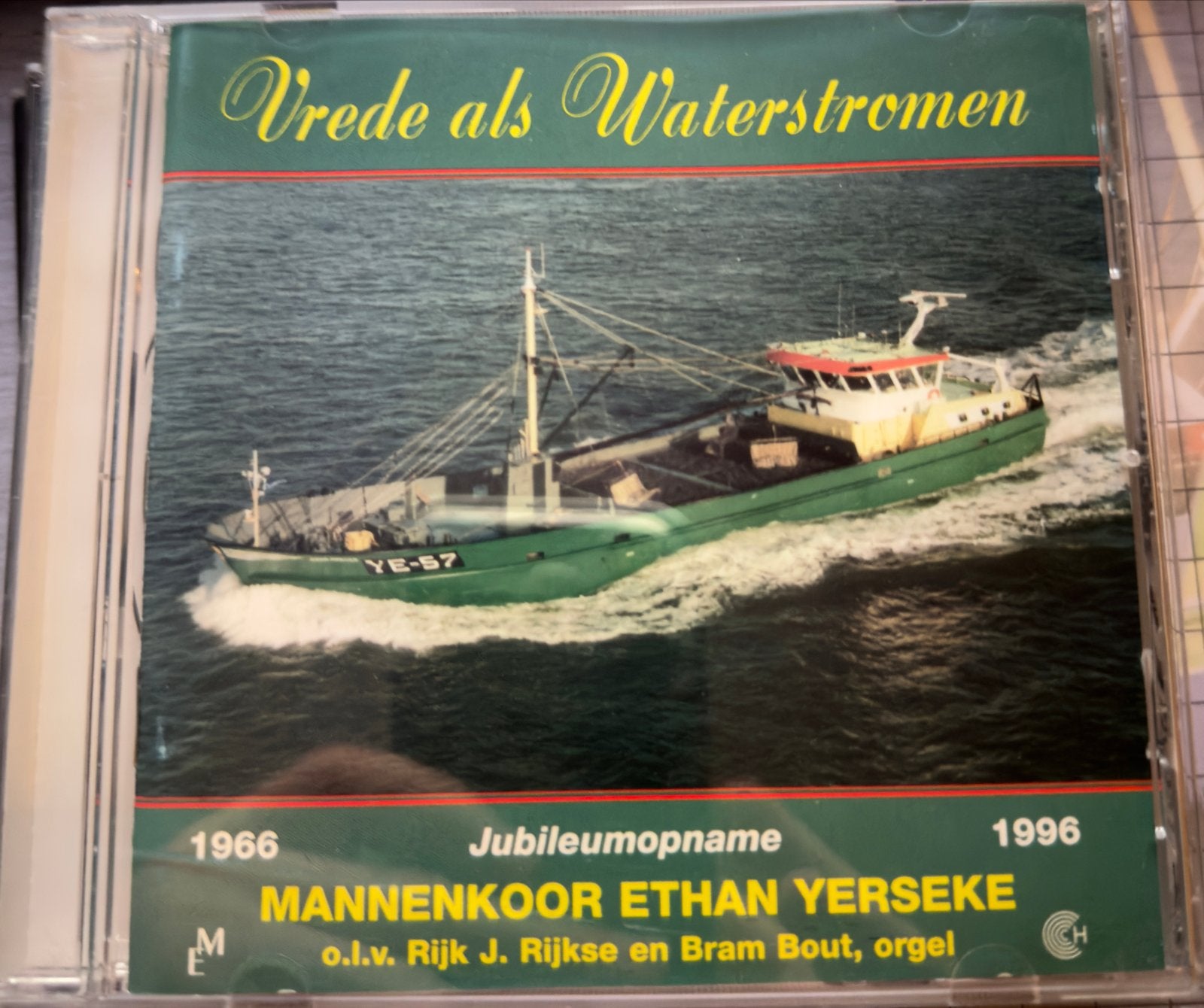 Mannenkoor Ethan Yerseke - Vrede als Waterstromen CD, Gebruikt, Orgel, Geestelijke liederen, Ophalen of Verzenden