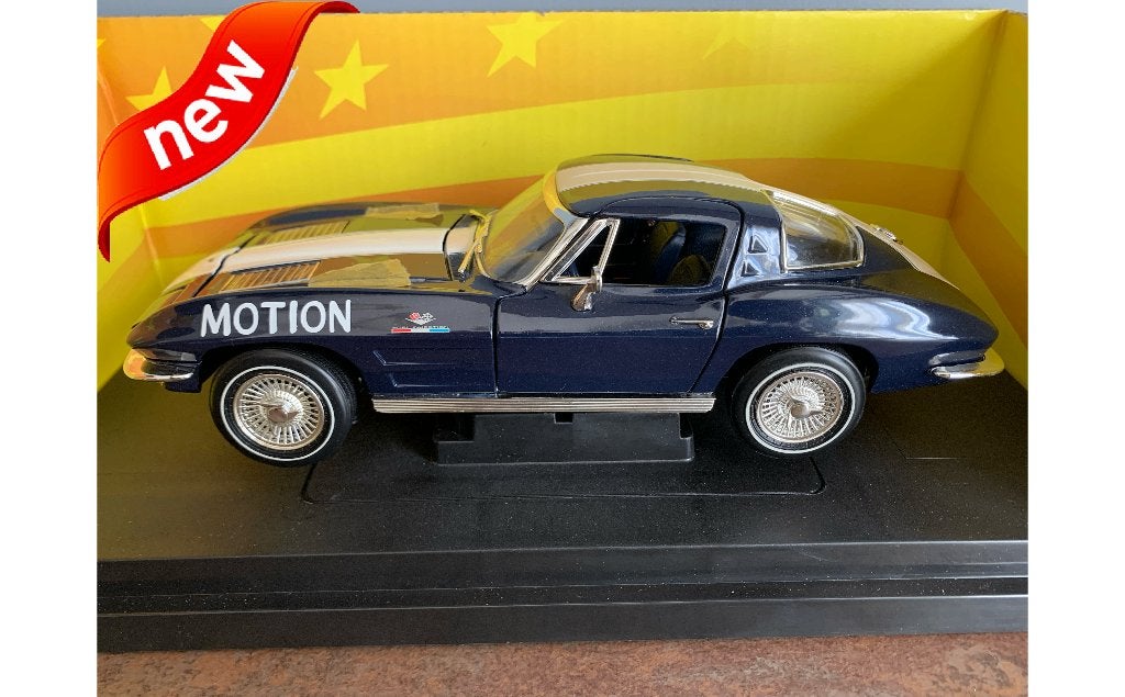 BALDWIN MOTION CORVETTE C2 ERTL AMERICAN MUSCLE 1963 1/18, Ophalen of Verzenden, Nieuw, Auto, ERTL