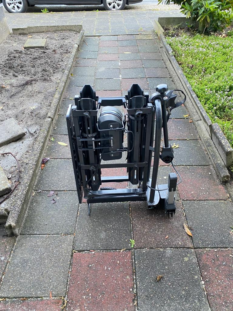 Fietsendrager voor 2-fietsen, Ophalen, Gebruikt, Trekhaakdrager, Elektrische fiets