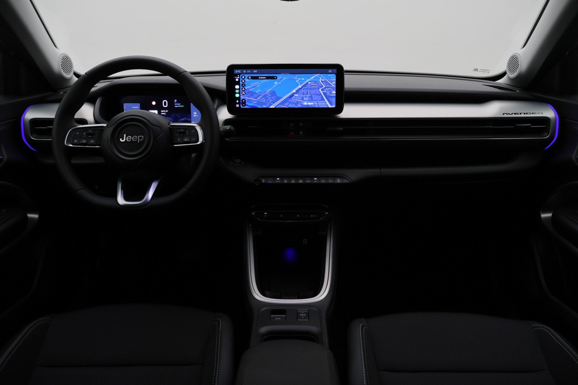 Jeep Avenger Summit 54 kWh Camera, Apple CarPlay, LED, ACC,, Auto's, 394 km, Gebruikt, Zwart, 156 pk