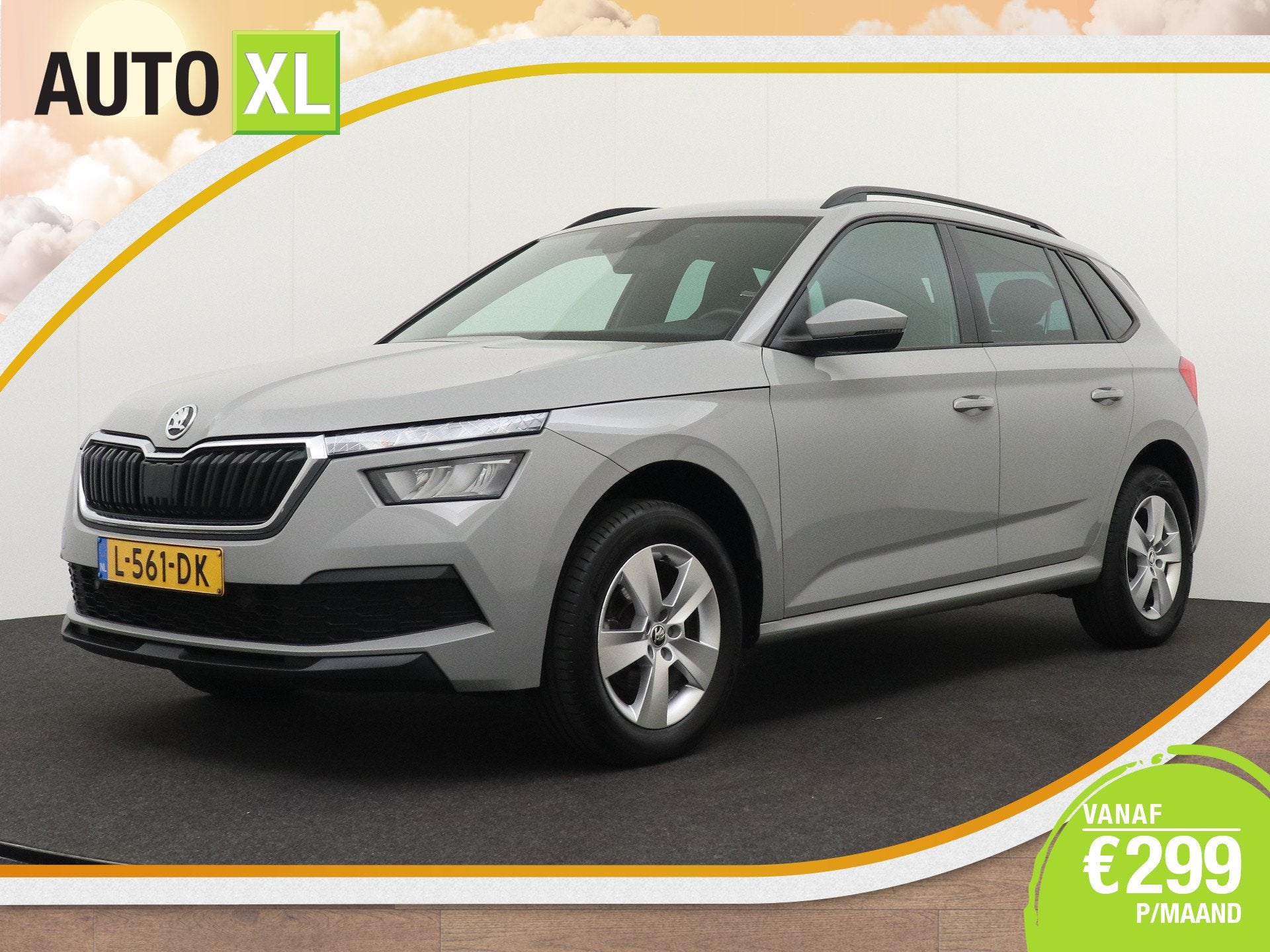 Skoda Kamiq 1.5 TSI 150 PK Aut. Sport Trekhaak RS-Sportstoel, Auto's, Dealer onderhouden, Stof, 4 cilinders, 150 pk