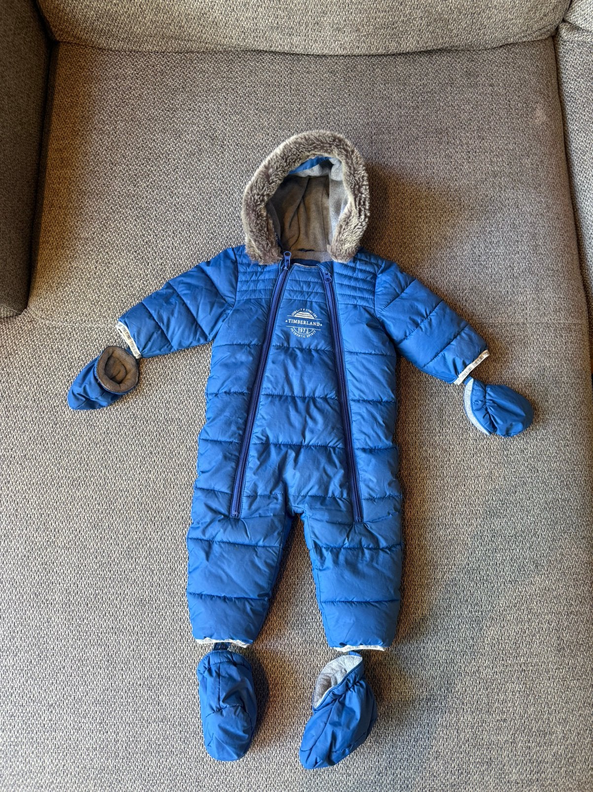 Timberland ski pak jongen maat 74 / 1 jaar oud, Kinderen en Baby's, Ophalen of Verzenden, Zo goed als nieuw, Jongetje, Pakje