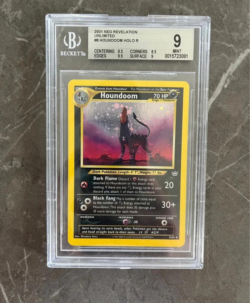Houndoom holo neo revelation bgs 9, Hobby en Vrije tijd, Verzamelkaartspellen | Yu-gi-Oh!, Ophalen, Zo goed als nieuw