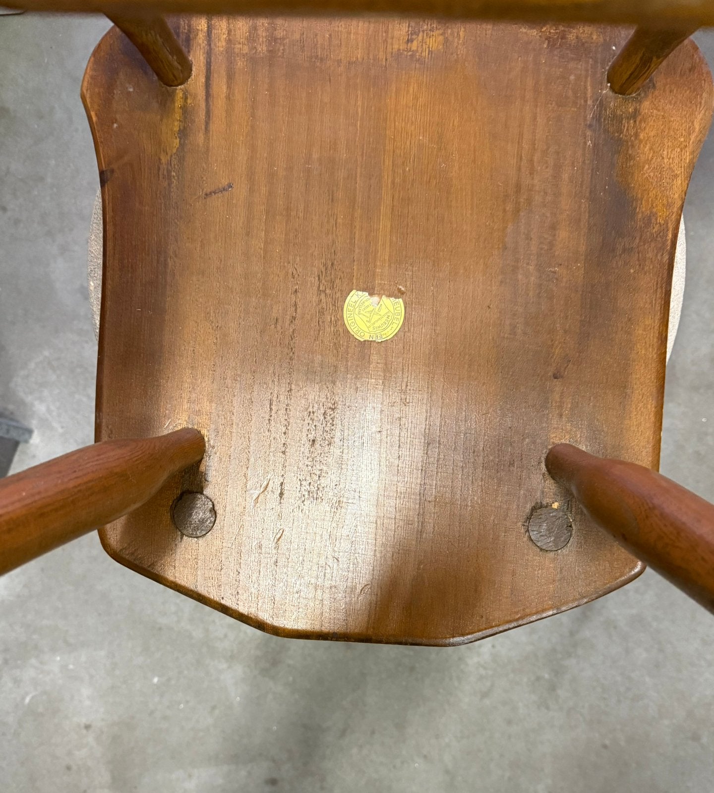 2 eiken vintage keukenstoelen van Meeuwis Meubelen, Antiek en Kunst, Curiosa en Brocante, Ophalen