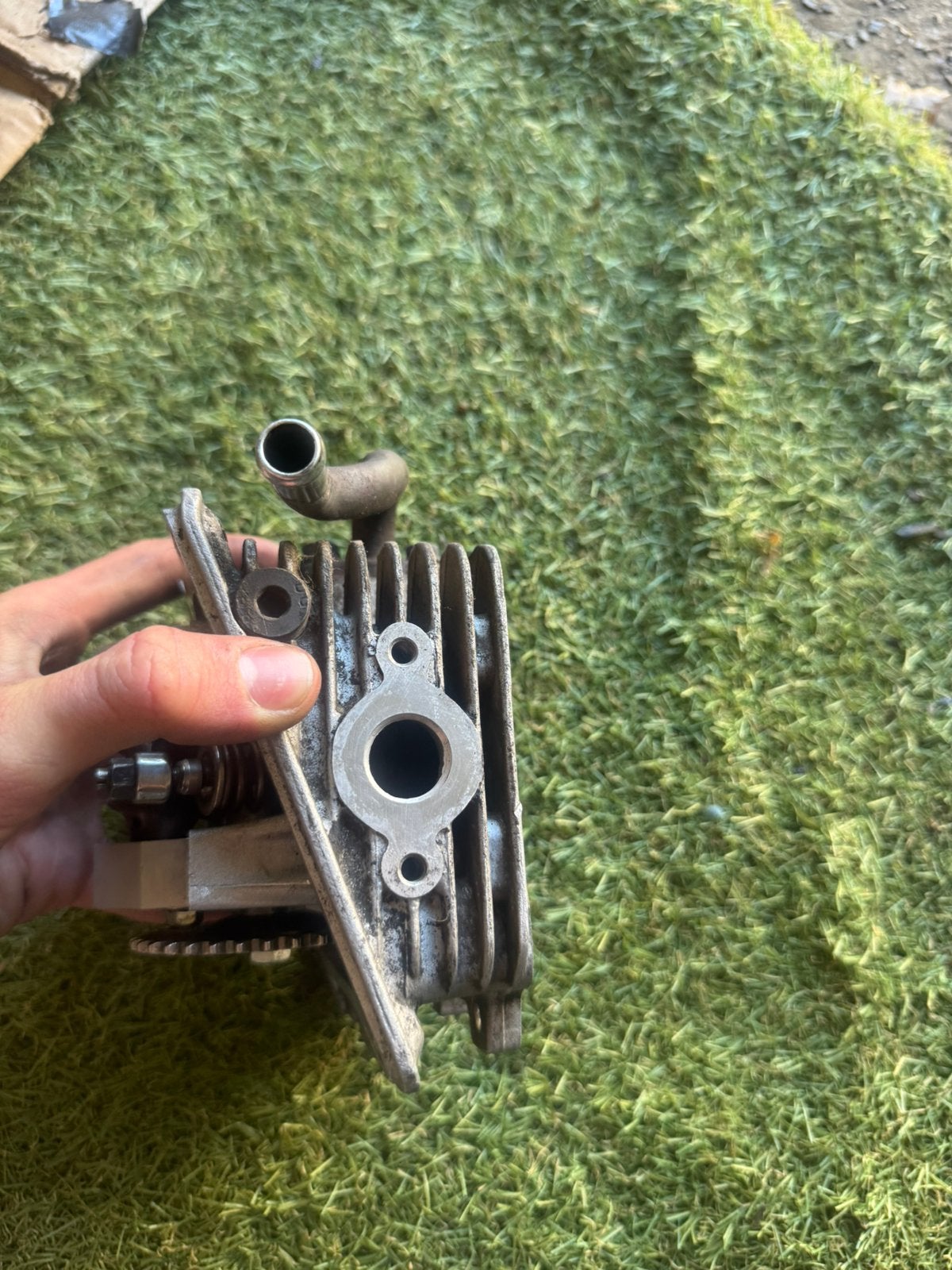 Cilinderkop 4 takt 50cc 2v, voor piaggio., Ophalen, Zo goed als nieuw, Cilinder