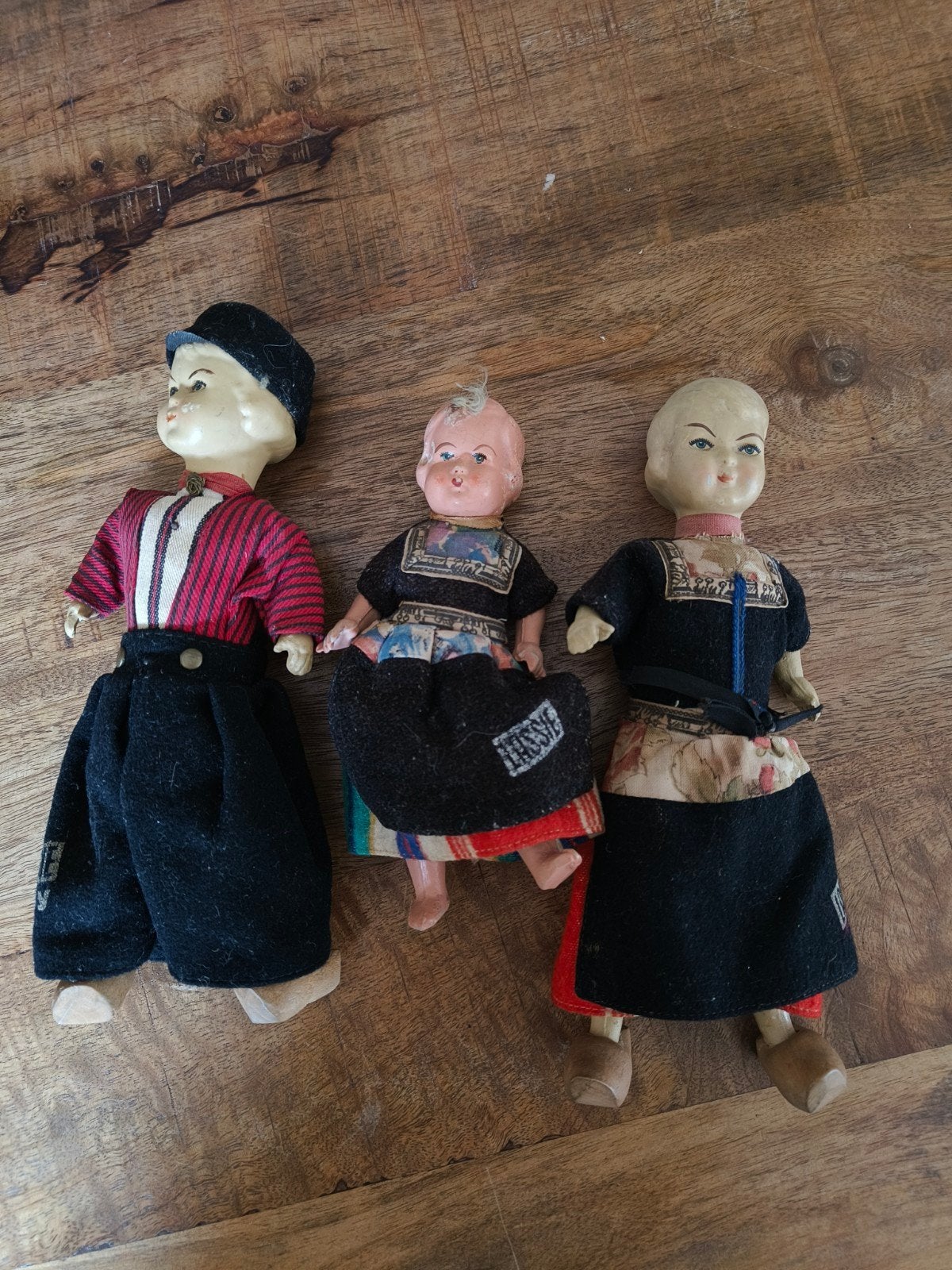 Antieke Lassie poppen - Set van 3, Ophalen of Verzenden, Gebruikt, Pop
