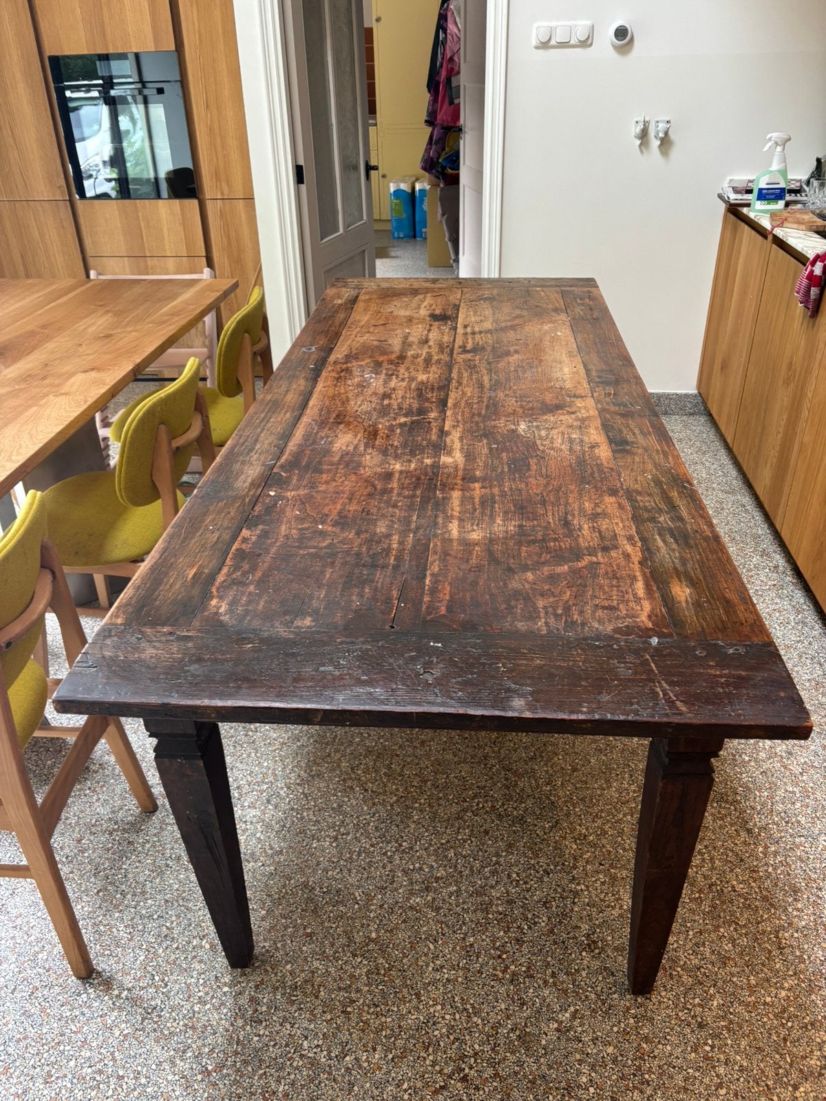Eettafel, Ophalen, 50 tot 100 cm, Zo goed als nieuw, 150 tot 200 cm