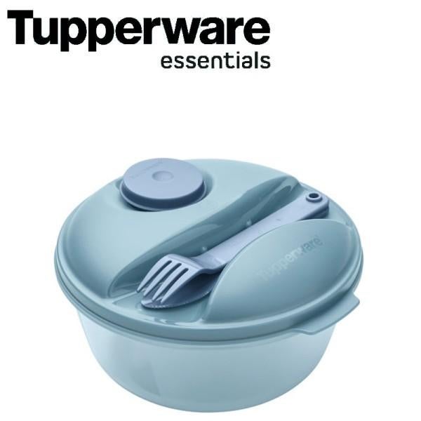 Tupperware fris op weg - salade lunchbox, Ophalen of Verzenden, Nieuw, Blauw, Bak of Kom