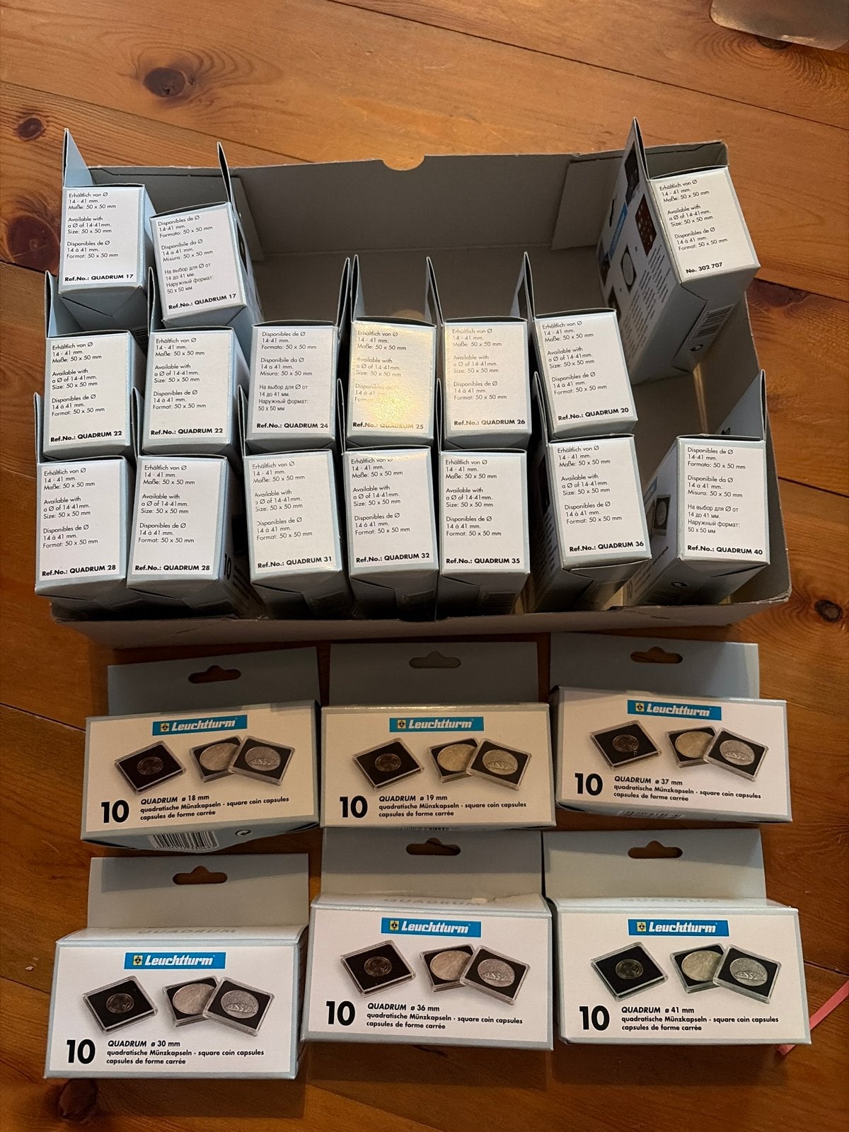 Leuchtturm QUADRUM Muntcapsules - Diverse Maten, Ophalen of Verzenden, Overige typen