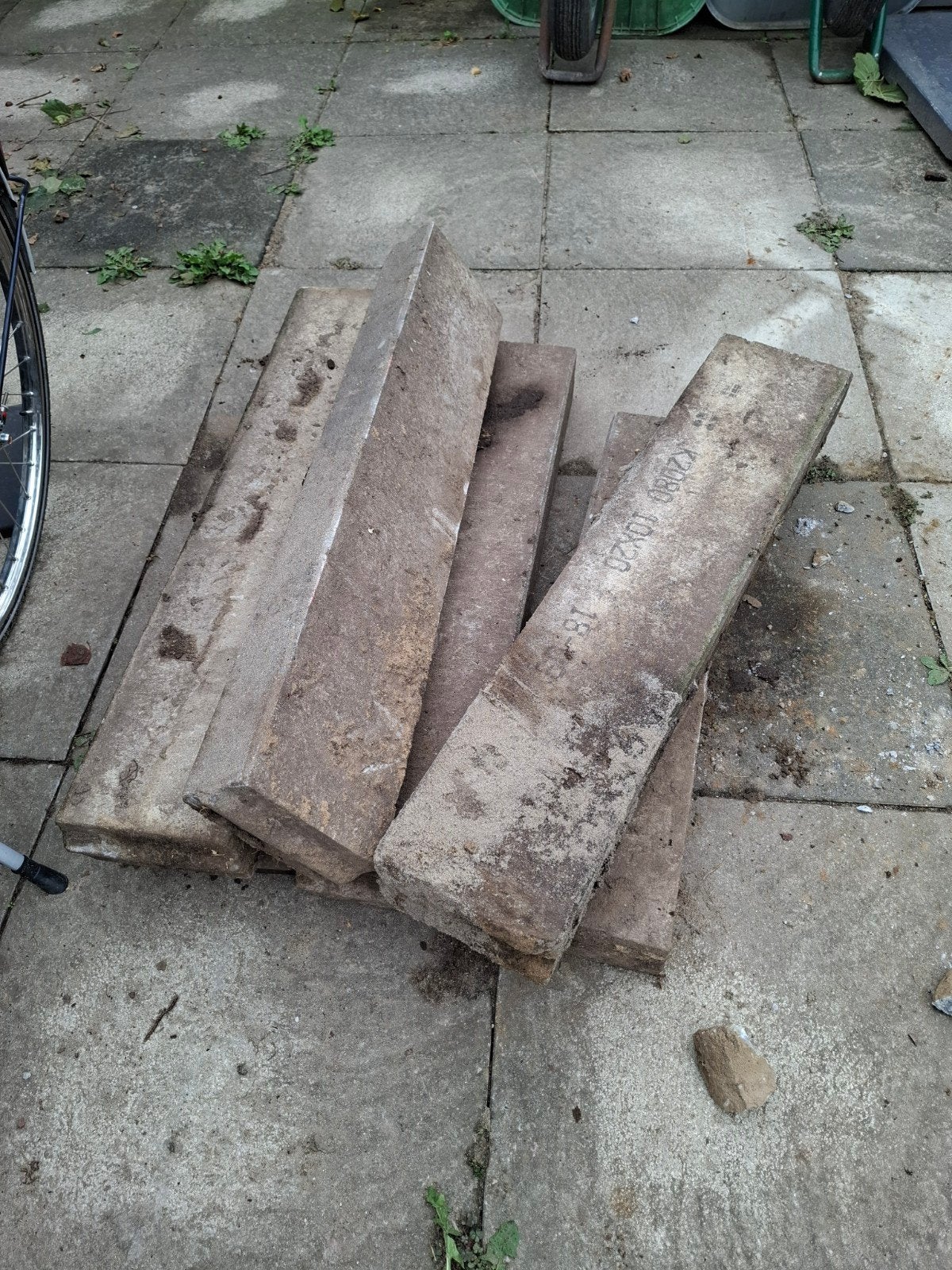 Stoepbanden 10x20, Ophalen, Gebruikt, Minder dan 20 cm, Minder dan 5 m²