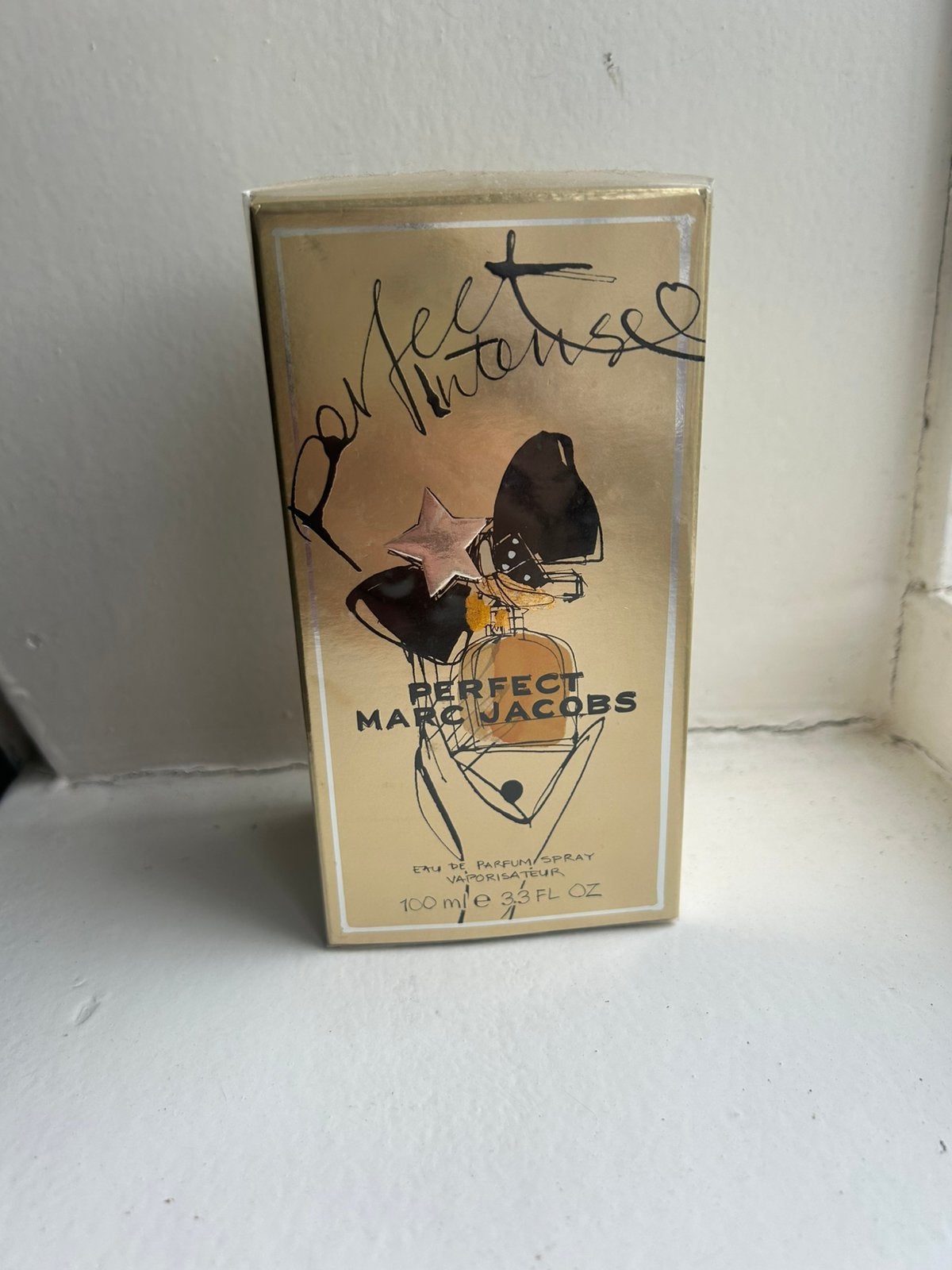 Marc jacobs perfect intense parfum 100ml, Ophalen of Verzenden, Zo goed als nieuw, Parfumfles