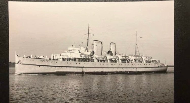 EMPIRE PARKESTON  - veerboot troepen  Hoek van Holland, Ophalen of Verzenden