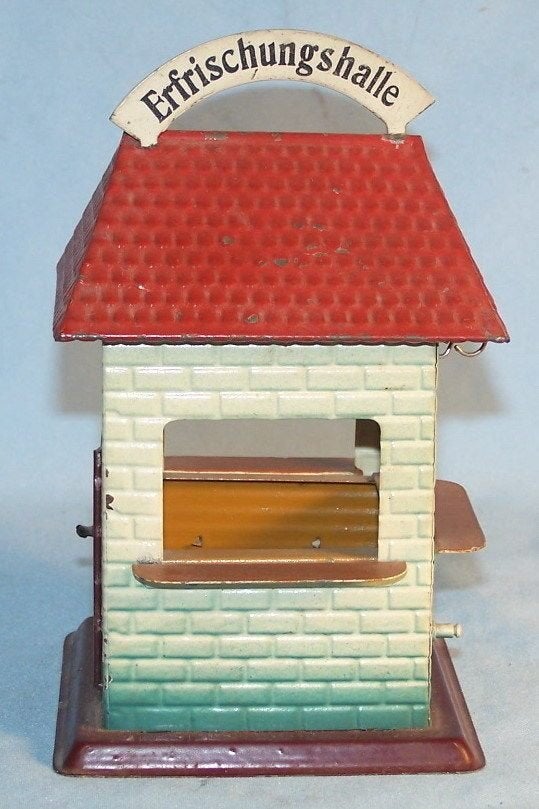 spoor 0 - 1 Kraus-fandor drankkiosk, 10x10x15 cm, 1928-30, Antiek en Kunst, Ophalen of Verzenden