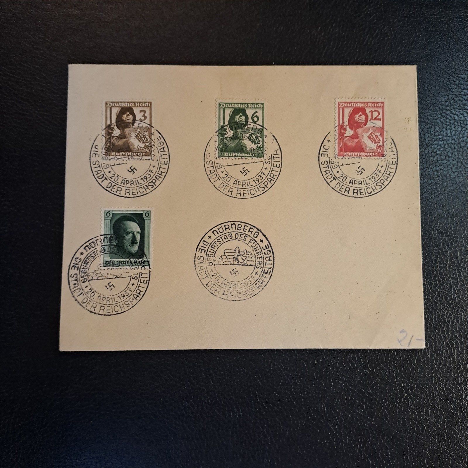 Enveloppe Neurenberg 20 april 1937 - Historisch Stuk, Ophalen of Verzenden