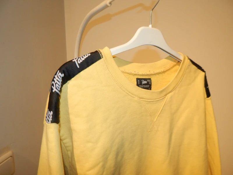 Patta sportieve sweater trui geel merk band schouder L, Kleding | Heren, Truien en Vesten, Maat 52/54 (L), Verzenden, Geel, Zo goed als nieuw