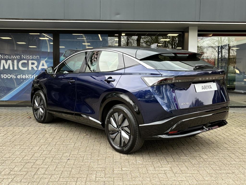 Nissan Ariya Limited Edition 91 kWh NIEUW UIT VOORRAAD LEVER, Auto's, Nissan, Stof, Huisgarantie, Met garantie (alle), Blauw