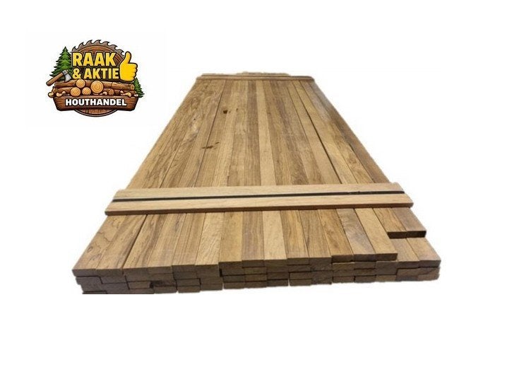 64 Hardhouten latten 2.5x6.0 cm - nr: hp118, Ophalen, Planken, Nieuw, Hardhout