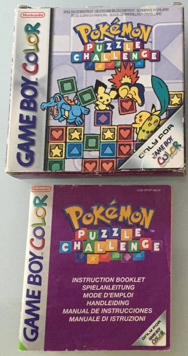 Pokemon Puzzle challenge Box + instructie boekje., Ophalen, Puzzel en Educatief, Gebruikt, 1 speler