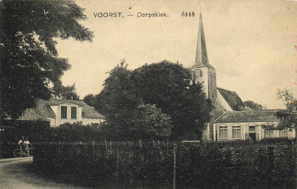 Voorst, - Dorpskiek. - 6448 - 1912 gelopen, Ophalen of Verzenden, Voor 1920, Gelopen, Gelderland