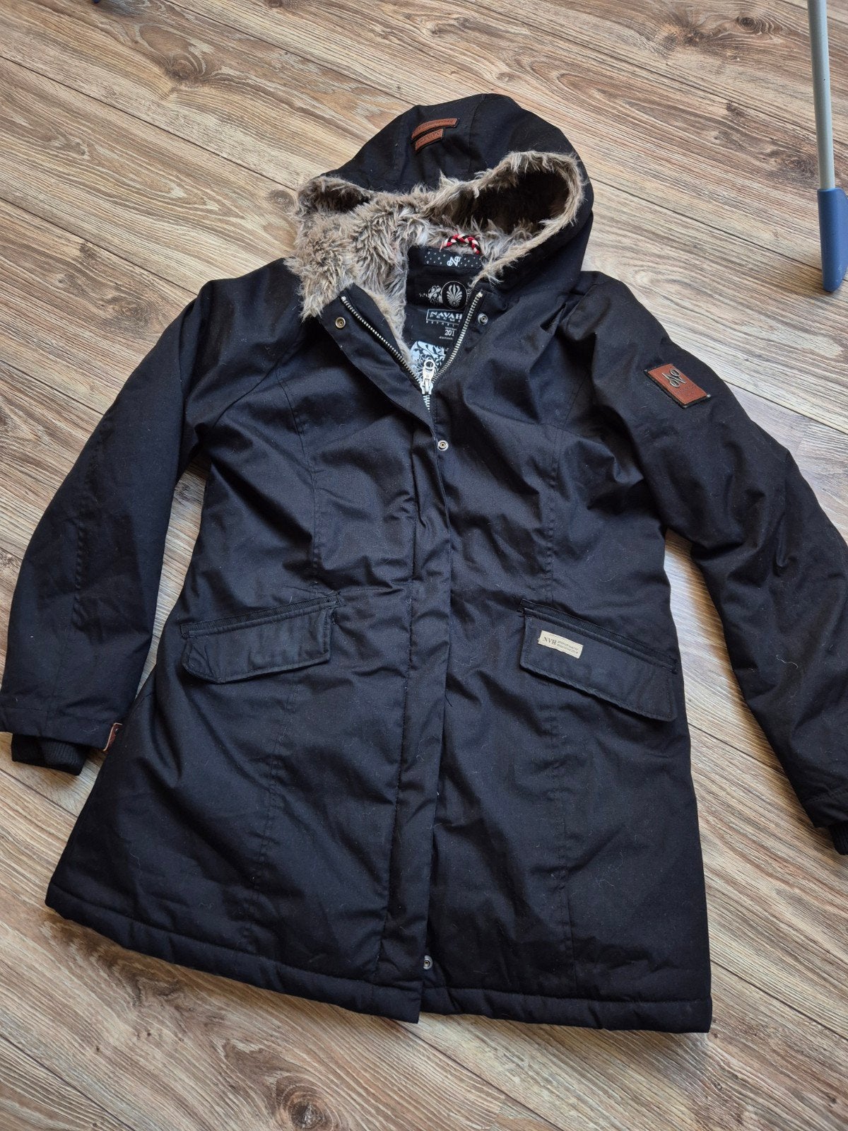 Navahoo crystal winterjas maat XL, Kleding | Dames, Jassen | Winter, Navahoo, Zwart, Maat 46/48 (XL) of groter, Ophalen of Verzenden