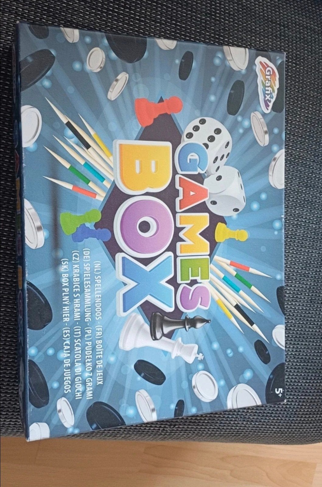 Games Box: Diverse Spellenverzameling voor Jong en Oud, Gebruikt, Ophalen of Verzenden, Grafix, Vijf spelers of meer
