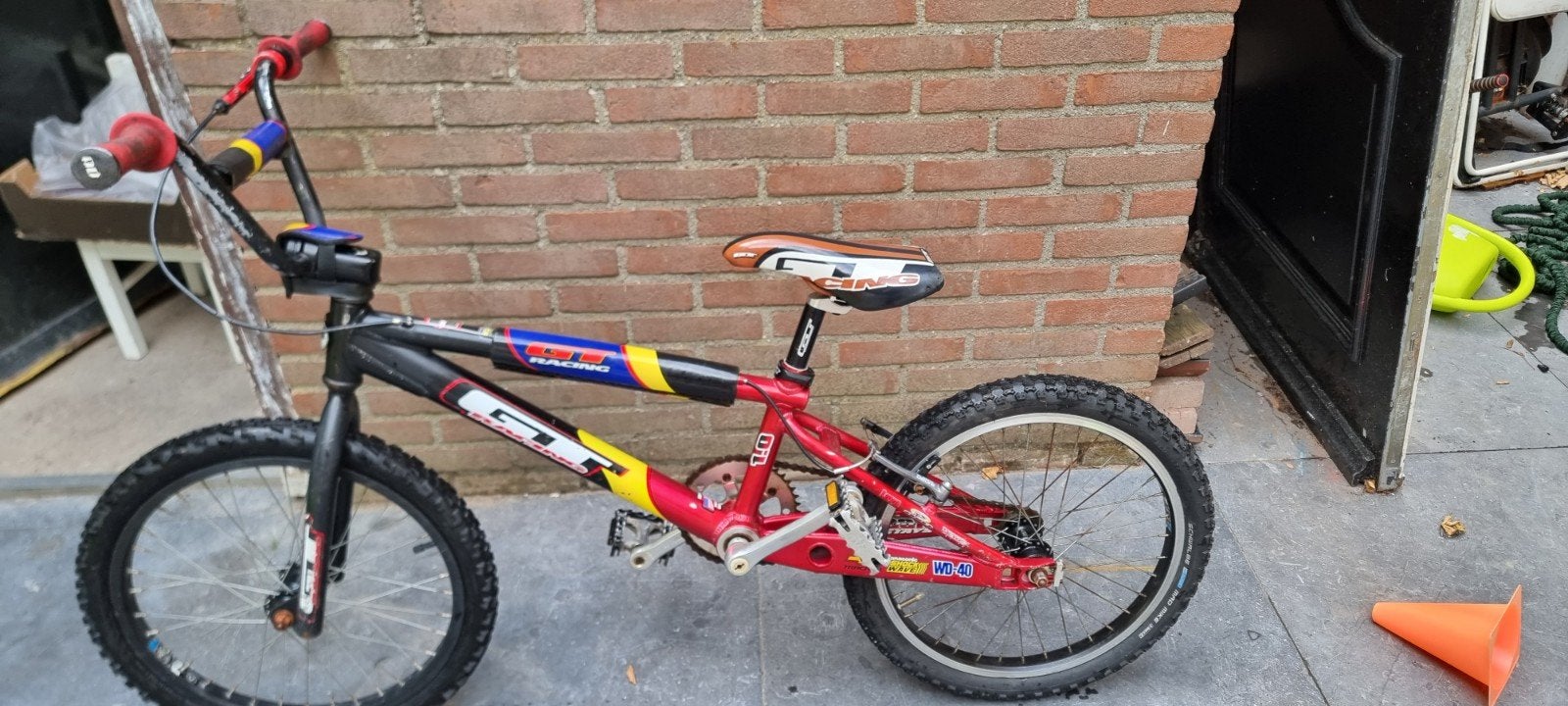 originele amerikaanse bmx., Fietsen en Brommers, Fietsen | Crossfietsen en BMX, Ophalen, Velgrem, Aluminium, GT