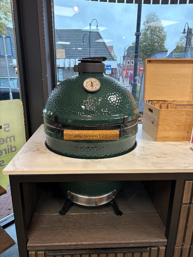 Big Green Egg Large Solo BBQ - showroom uitverkoop, Ophalen, Nieuw, Big Green Egg