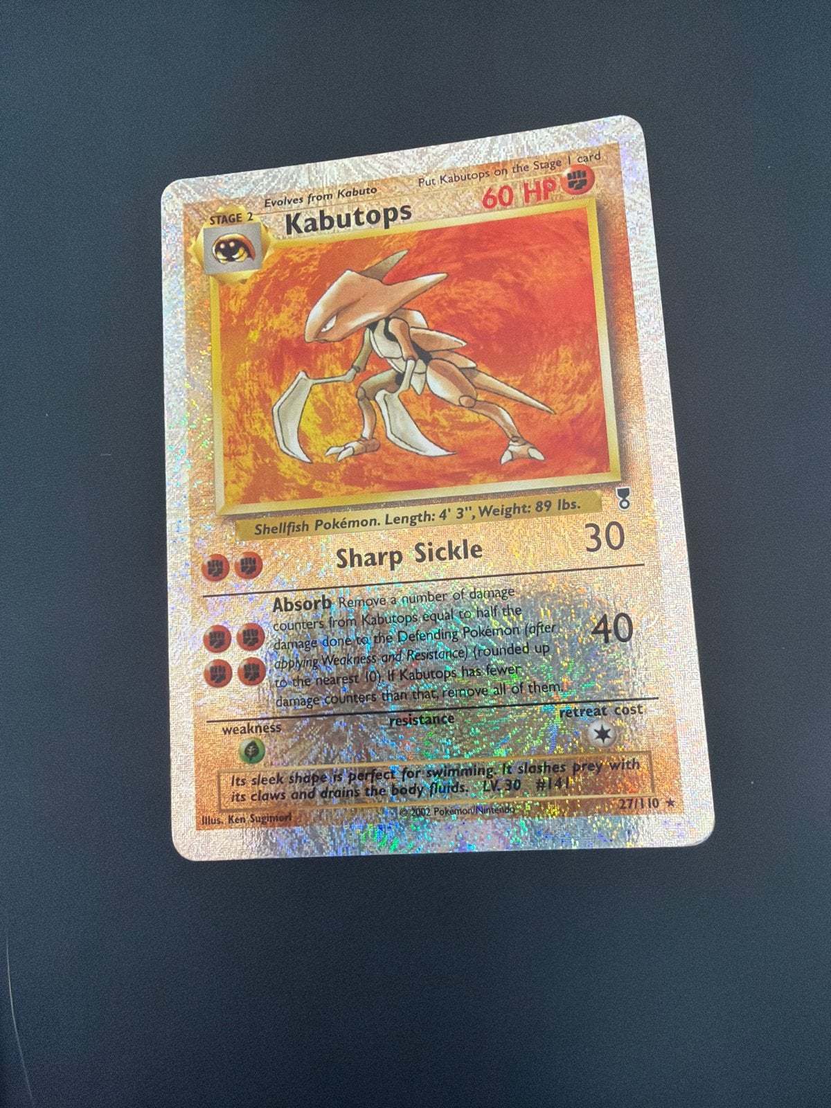 Kabutops Reverse Holo #27 Legendary Collection Pokémon, Ophalen, Gebruikt, Losse kaart, Foil