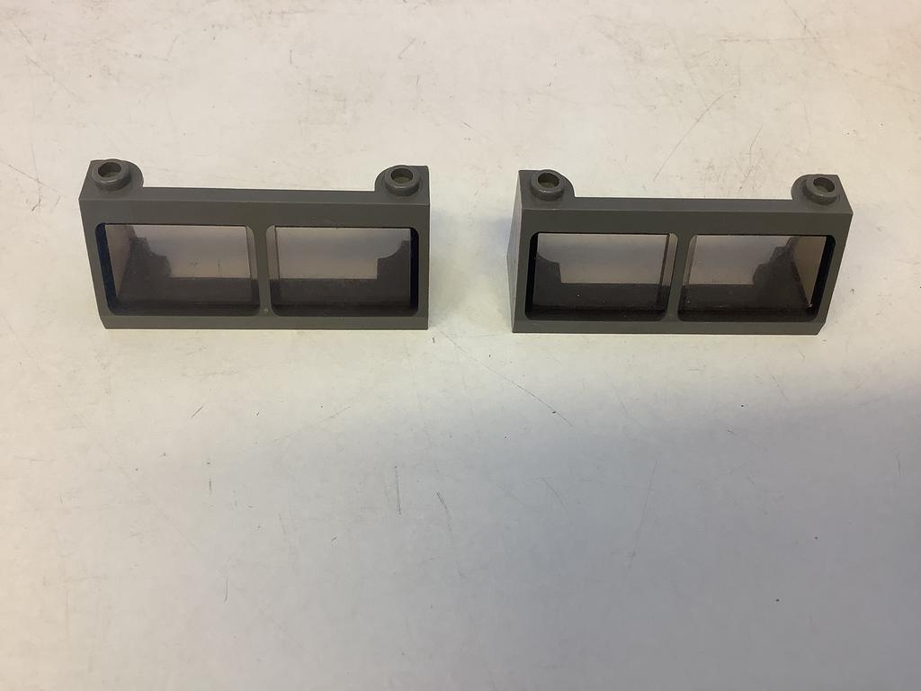 Lego trein raam cabine 2x6x2 met vast transparant zwart glas, Ophalen of Verzenden, Gebruikt, Losse stenen, Lego