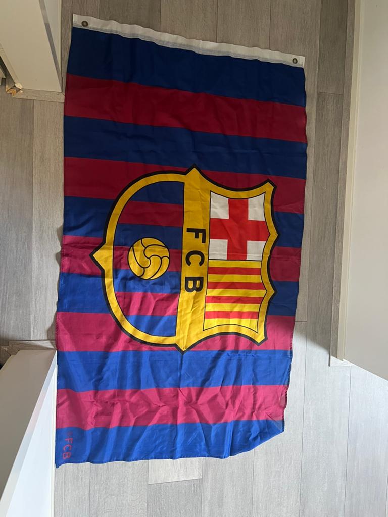Barcelona vlag, Ophalen of Verzenden, Zo goed als nieuw
