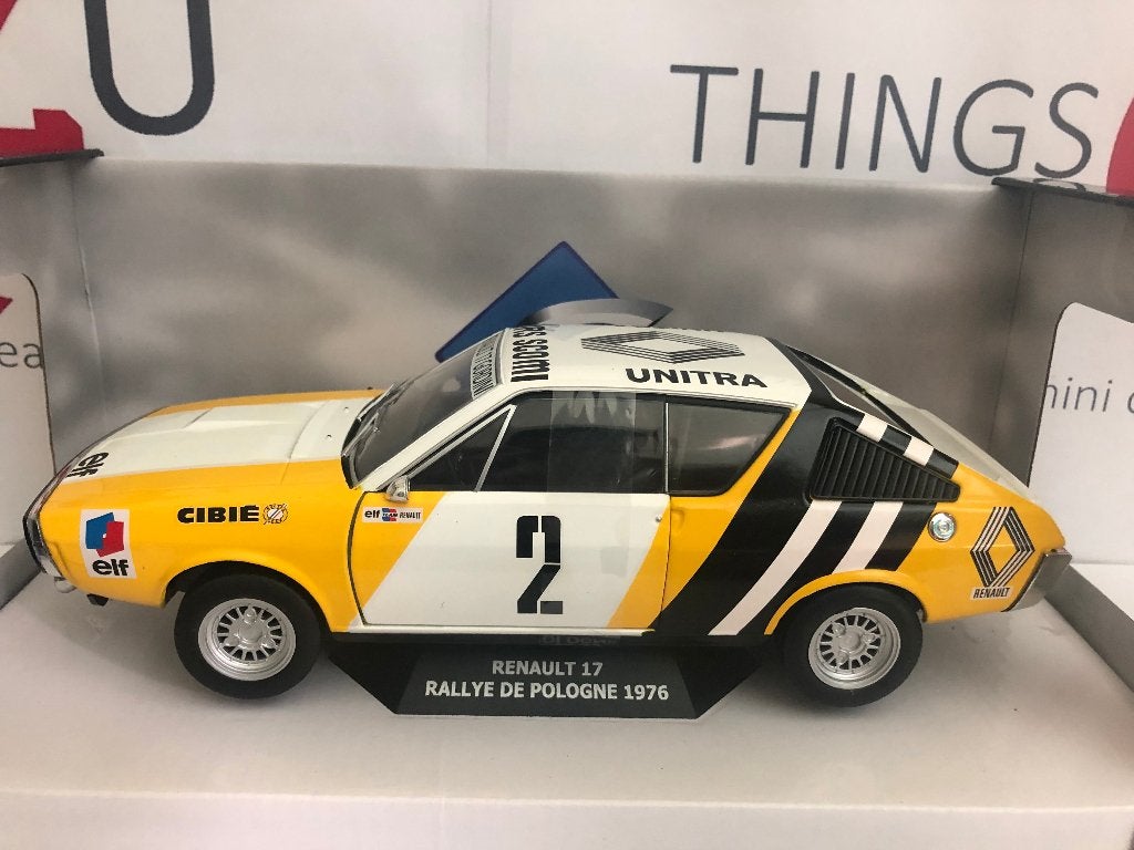 Solido 1:18 Renault 17 1/18 Solido Gordini No.2 elf Team, Ophalen of Verzenden, Nieuw, Auto, Solido