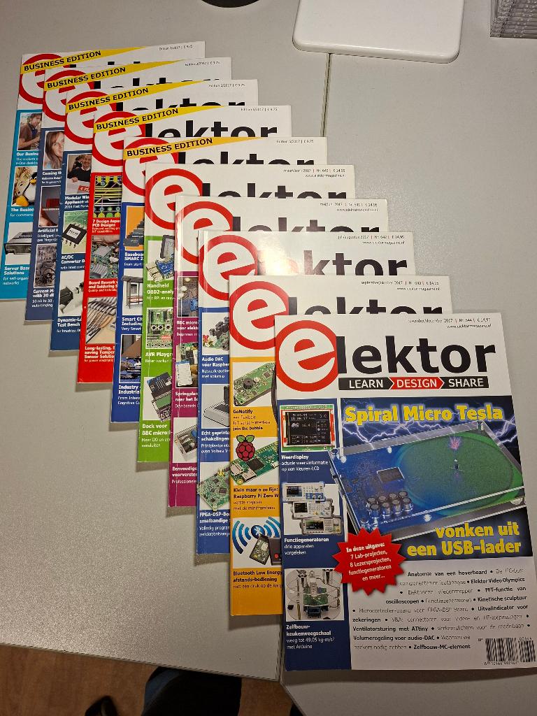 Tijdschrift Elektor / Elektuur 2017, Boeken, Ophalen of Verzenden, Zo goed als nieuw, Wetenschap en Natuur