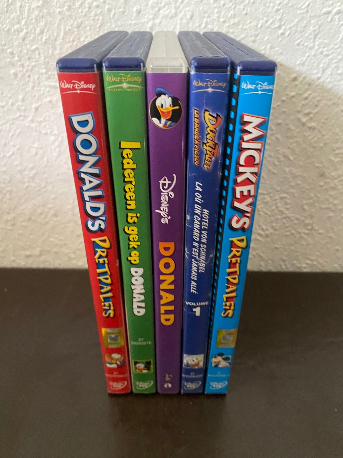 4x Donald Duck + 1x Mickey Mouse (DVD), Cd's en Dvd's, Alle leeftijden, Ophalen of Verzenden, Zo goed als nieuw