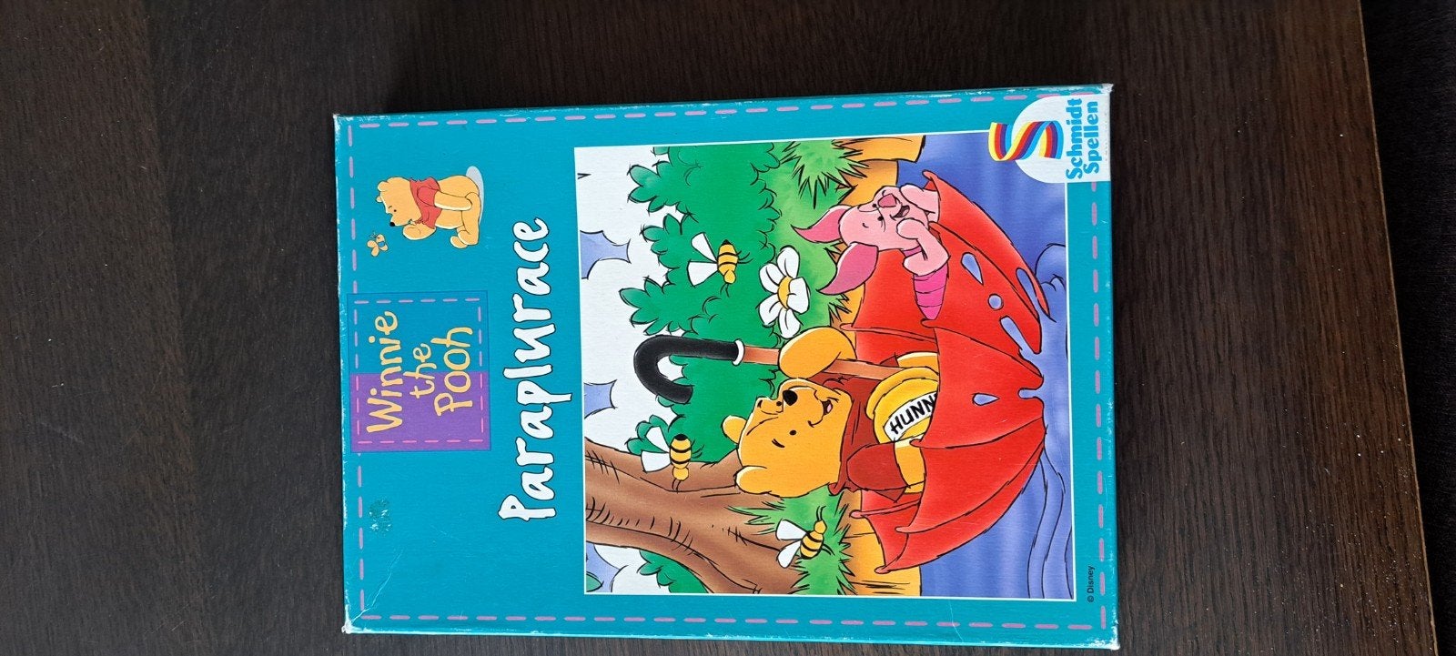 Winnie the Pooh Paraplurace bordspel, Drie of vier spelers, Ophalen, Gebruikt, Schmidt Spiele