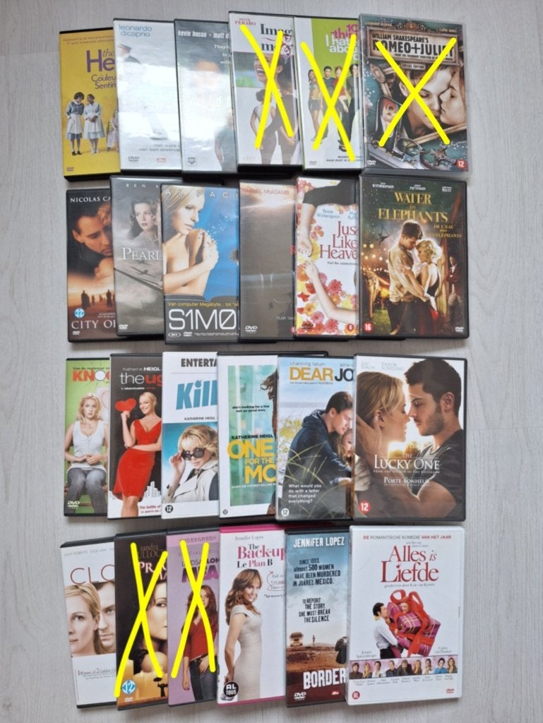 Diverse dvd's - 1 euro per stuk, Spaans, Alle leeftijden, Romantische komedie, Ophalen of Verzenden