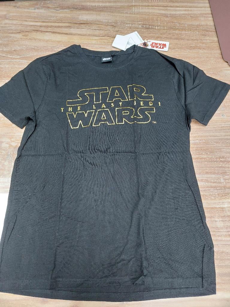 Nieuw zwart Star Wars shirt met gouden opdruk, maat M, Kleding | Heren, Maat 48/50 (M), Zwart, Nieuw, Ophalen of Verzenden