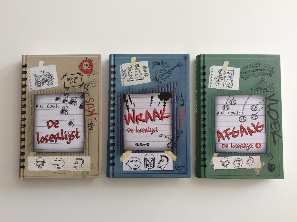 De Loserlijst - deel 1 t/m 3, Boeken, Ophalen of Verzenden, Zo goed als nieuw, H.N. Kowitt, Fictie